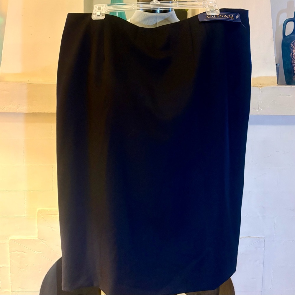 Pendleton Classic Navy Pencil Skirt